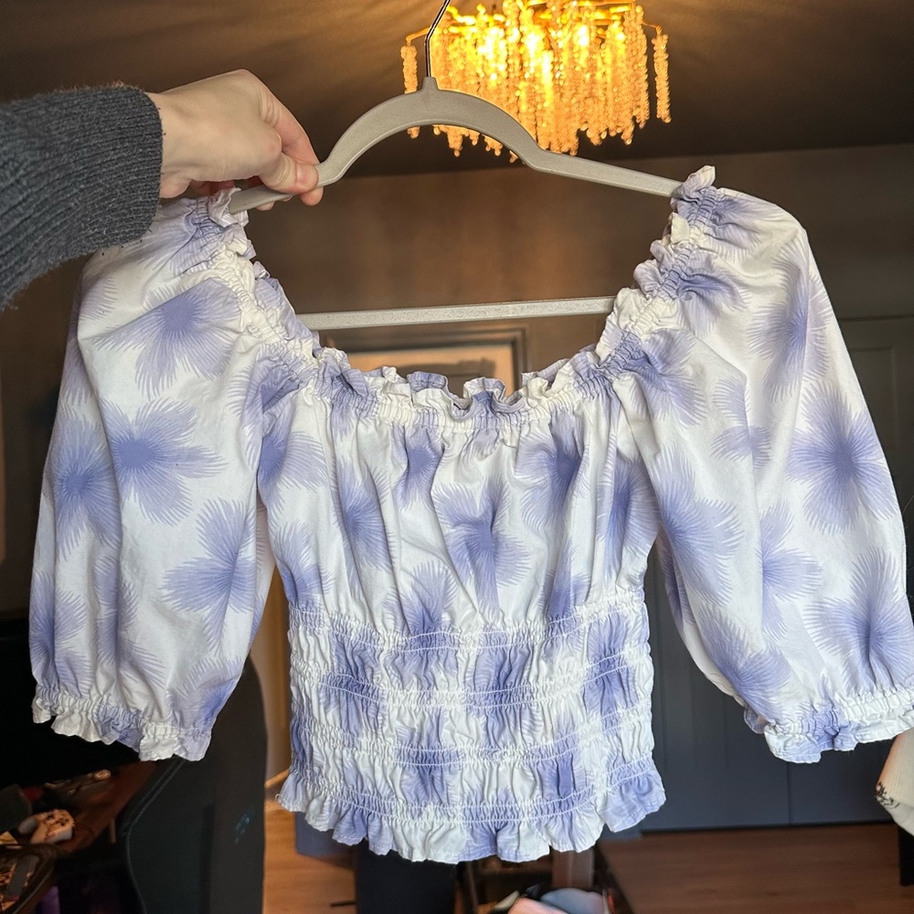 Levi's Women's Tilly Smocked Blouse Size S